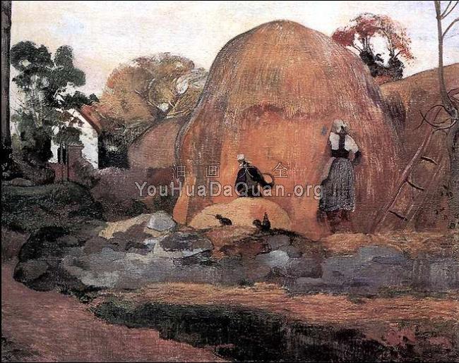 Yellow Haystacks-the Harvest - 保罗·高更